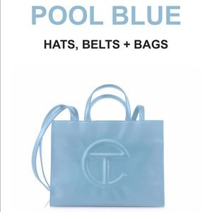 Telfar Medium Pool Blue A (Restock) 100% Authentic.